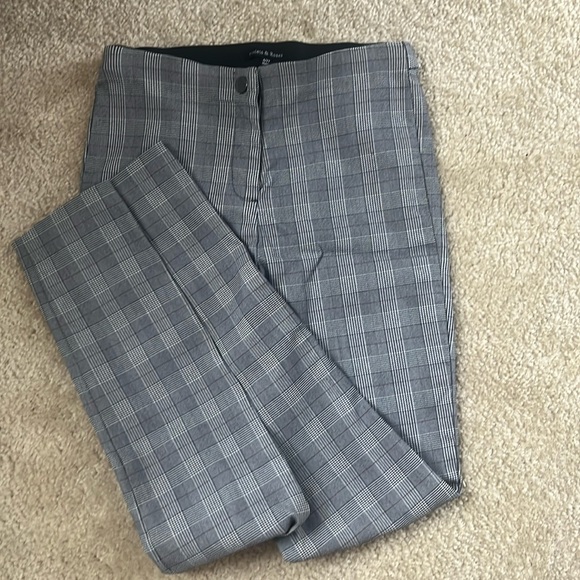 Black/grey/why plaid pants - Picture 1 of 6
